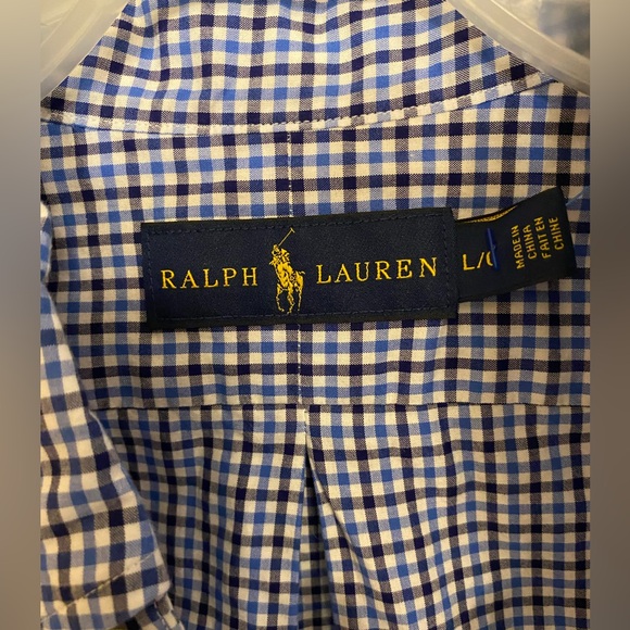 Ralph Lauren Men’s button up shirt Size Large - Picture 3 of 4